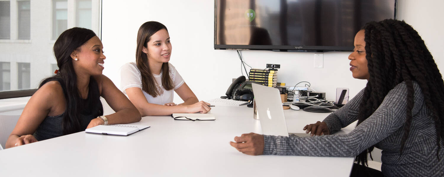 3 women talking through a communications plan