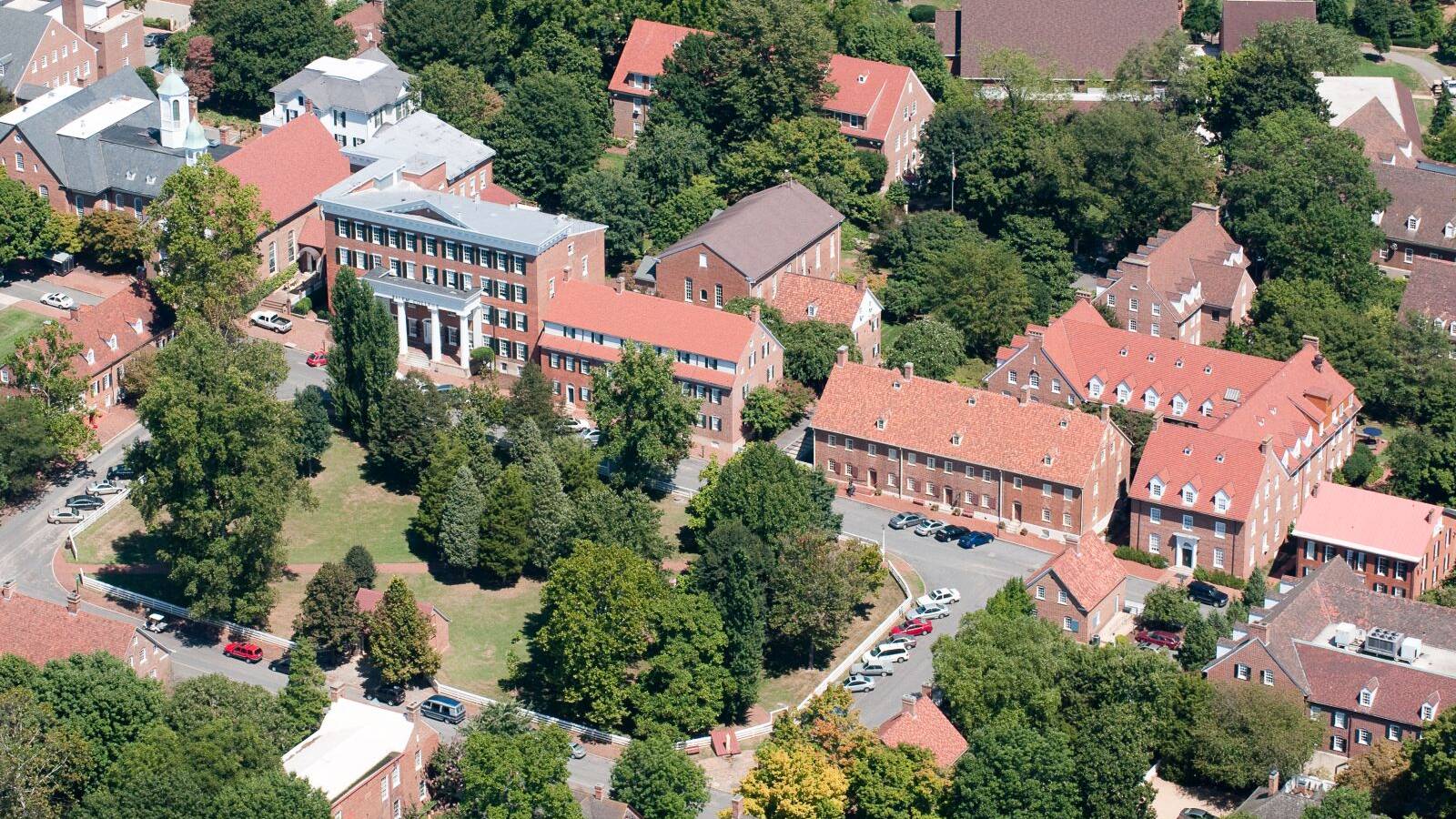 Birds Eye View of Salem College and Academy
