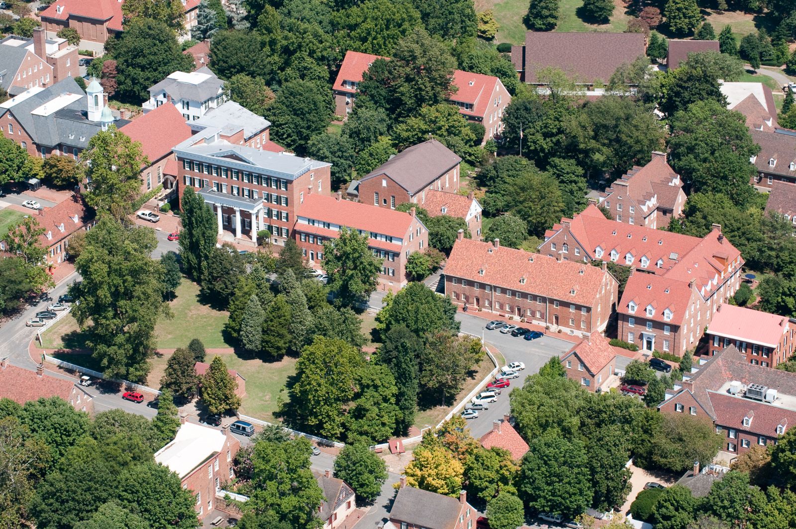 Birds Eye View of Salem College and Academy