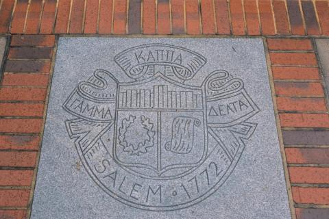 Salem Seal Surrounded by bricks