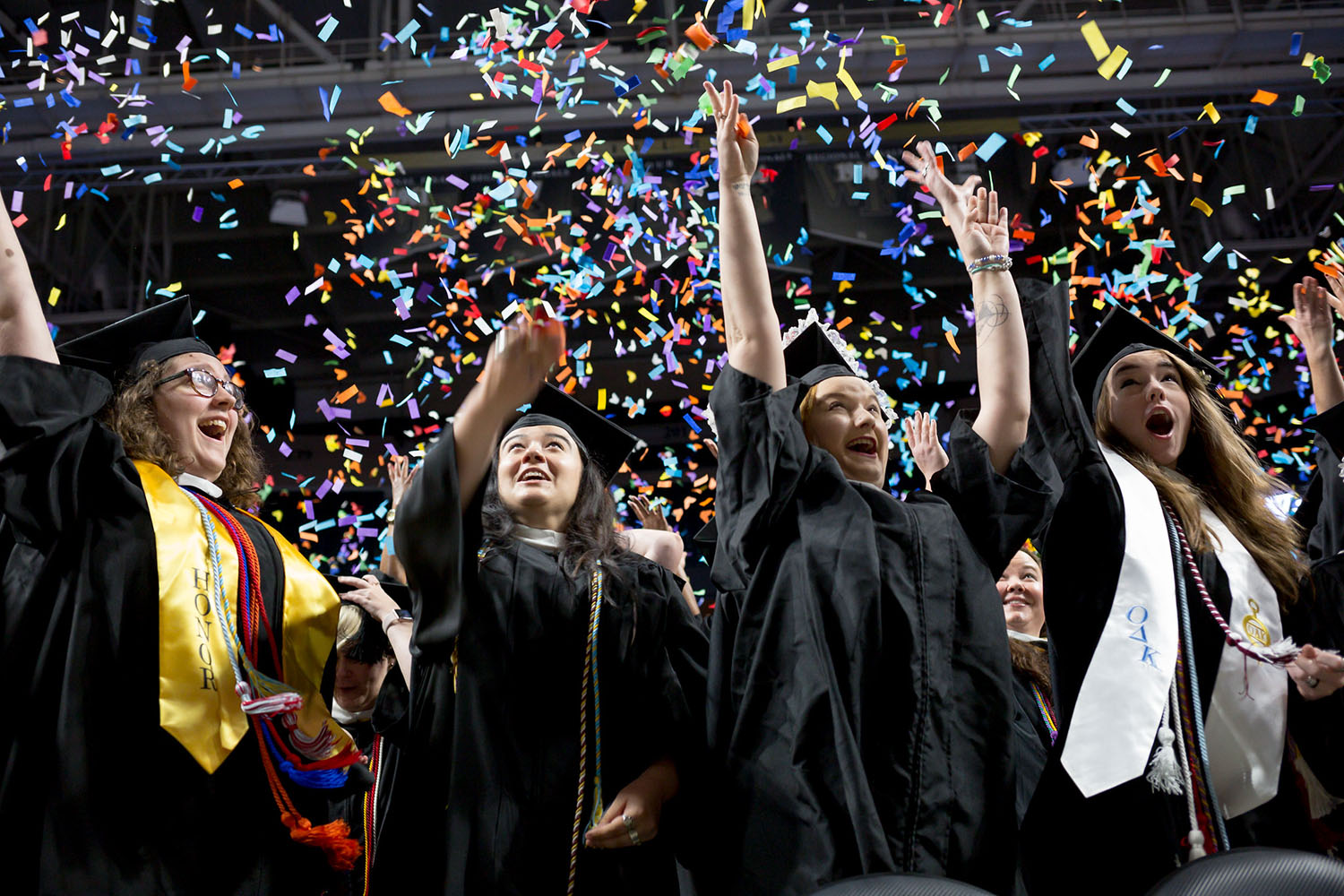 Salem College students at graduation