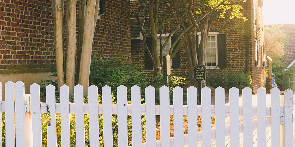 A gate on the campus of Salem College