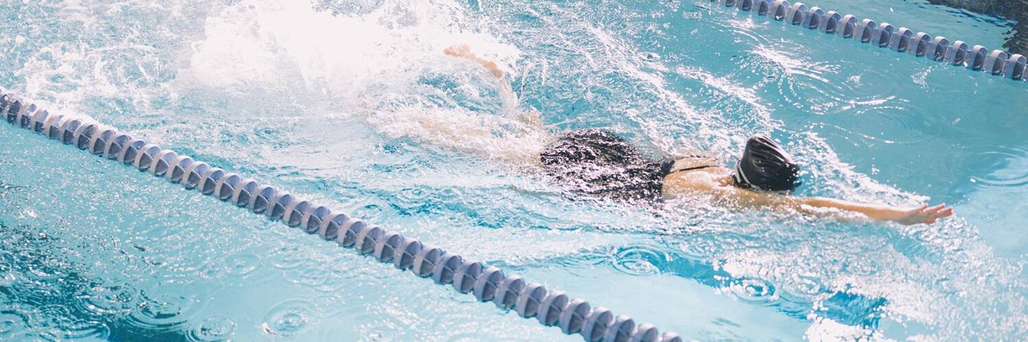 Salem College student swimming