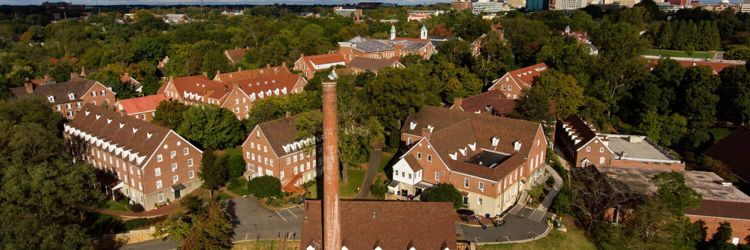 Aerial photo of Salem College campus